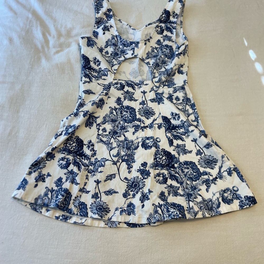 Blu Pepper Navy Floral Kids Dress